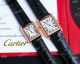 Swiss Quartz Cartier new Tank Must watches Couple Rose Gold Red Leather Strap (3)_th.jpg